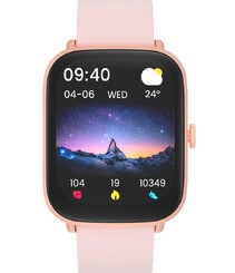 SmartWatch HiFuture FutureFit Zone, Bluetooth 5.0, Rezistenta la apa IP68, Ciclu menstrual, Ritm cardiac, Nivel oxigen, Tensiune arteriala, Moduri sport, Calorii, Monitorizare somn, Rose